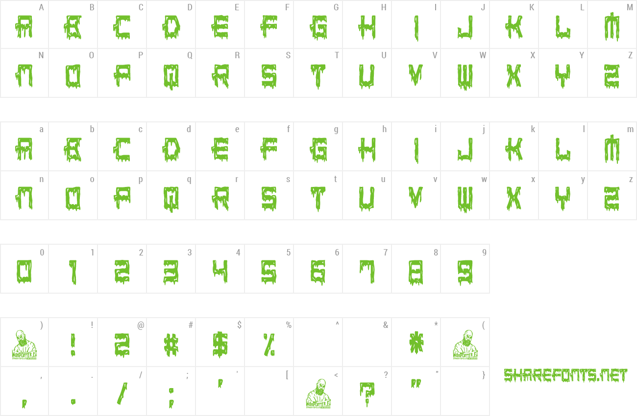 Font Bloody Leader preview